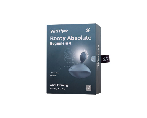 Серая анальная вибровтулка Booty Absolute Beginners 4