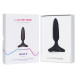 Черная анальная вибропробка HUSH 2 Size S - 12,1 см.