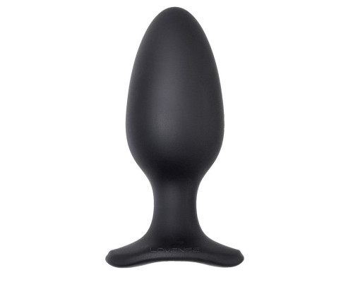 Черная анальная вибропробка HUSH 2 Size L - 12,1 см.