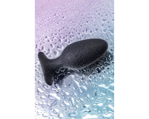 Черная анальная вибропробка HUSH 2 Size L - 12,1 см.