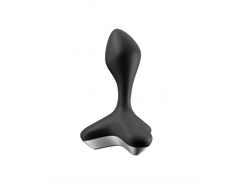 Черная анальная пробка с вибрацией Game Changer - 11,5 см.