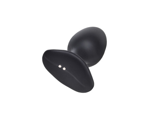 Черная анальная вибропробка HUSH 2 Size L - 12,1 см.