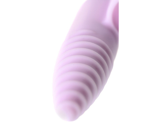 Нежно-розовая вибронасадка на палец для анальной стимуляции JOS NOVA - 9 см.