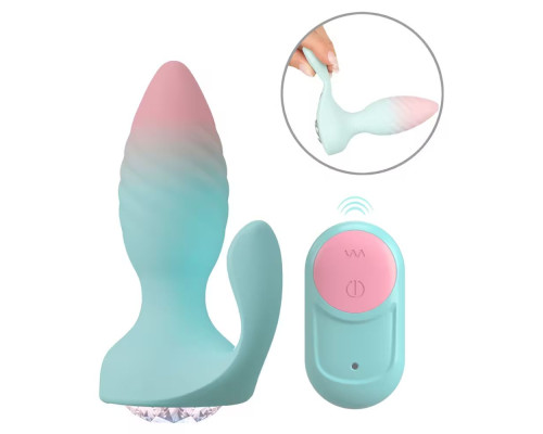 Анальная пробка JUVELA RC Butt Plug с пультом ДУ - 11,5 см.