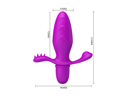 Анальный стимулятор с вибрацией Fitch - 11,4 см.
