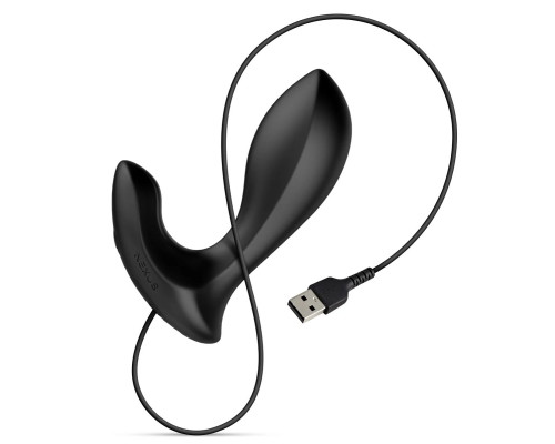 Черная анальная вибровтулка Nexus Duo Plug - 9,8 см.