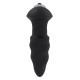 Черная анальная вибровтулка SINGLE SPEED LOVE ARROW PLUG - 9 см.