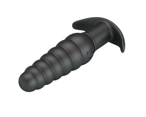 Черный анальный вибростимулятор Aeolis - 11 см.