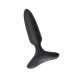 Черная анальная вибропробка HUSH 2 Size S - 12,1 см.