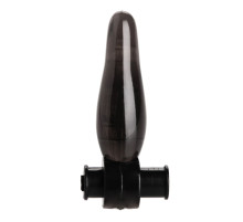 Дымчатая анальная мини-пробка с вибропулей Vibrating Bum Tickler Mini Anal Plug - 6,3 см.