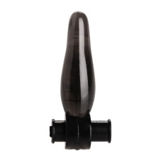 Дымчатая анальная мини-пробка с вибропулей Vibrating Bum Tickler Mini Anal Plug - 6,3 см.