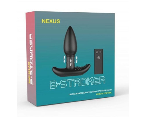 Черная анальная вибропробка Nexus B-Stroker - 13 см.