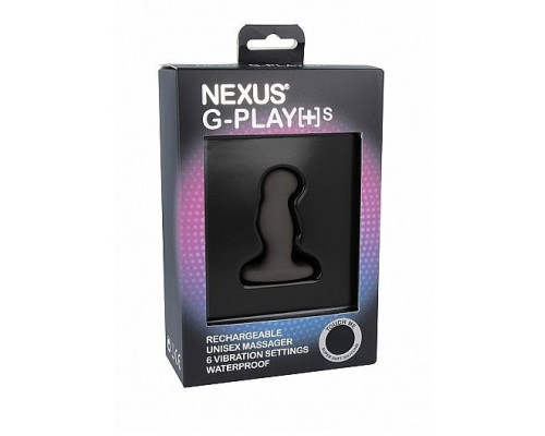 Черный анальный вибростимулятор Nexus G-Play Plus Small - 6 см.