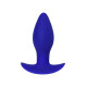 Синяя анальная вибровтулка Fancy - 10,7 см.