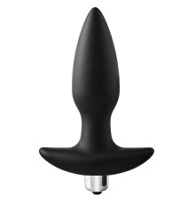 Черная анальная вибропробка FantASStic Vibrating Plug - 14 см.