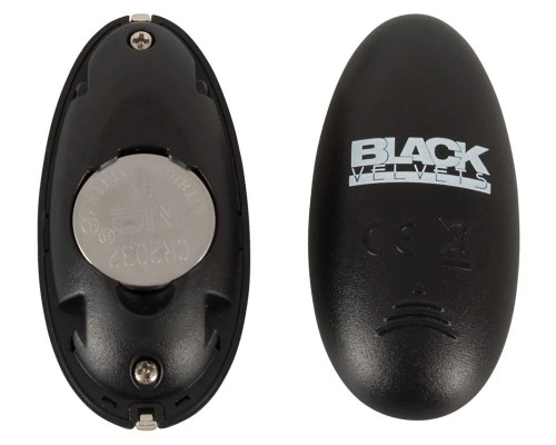 Черный анальный стимулятор с поступательными движениями и пультом ДУ Anal Thruster - 19,5 см.