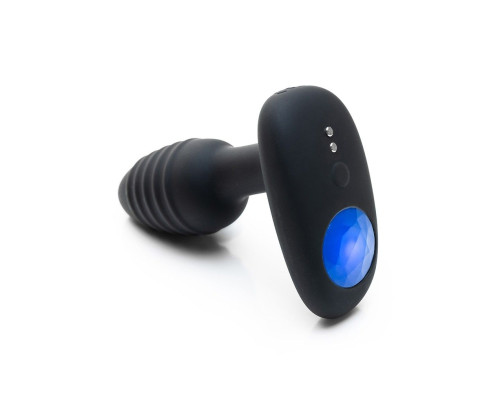 Черный интерактивный вибратор OhMiBod Lumen for Kiiroo с подсветкой - 10,2 см.