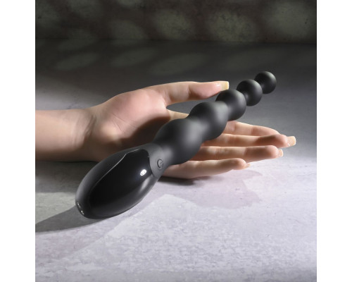 Черный анальный вибростимулятор Backdoor Baton - 24,1 см.