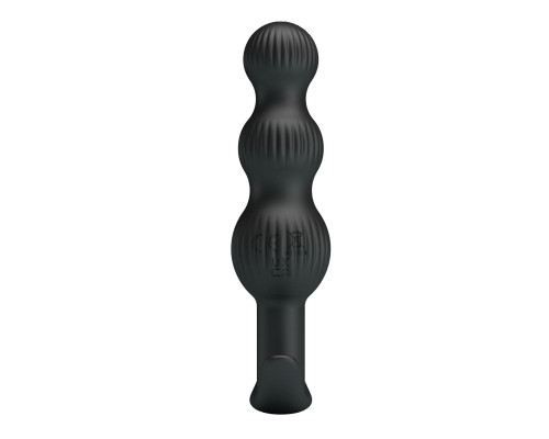 Черный анальный вибростимулятор Sidney - 10,9 см.