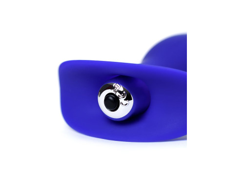 Синяя анальная вибровтулка Fancy - 10,7 см.