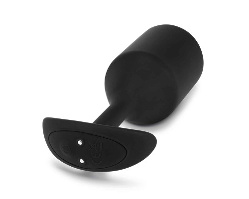 Черная вибропробка для ношения Vibrating Snug Plug 5 - 16,5 см.