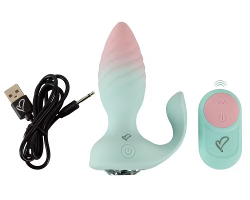 Анальная пробка JUVELA RC Butt Plug с пультом ДУ - 11,5 см.