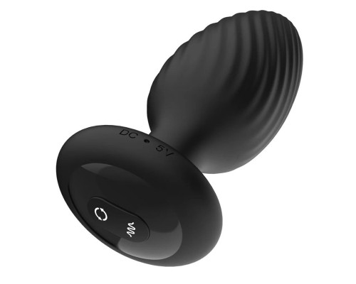 Черная анальная вибровтулка Nexus Tornado Medium с функцией вращения