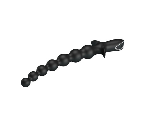Черная анальная ёлочка с мощной вибрацией Rigdon - 26 см.