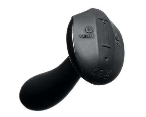 Черная вибропробка Plex with Flex - 14 см.