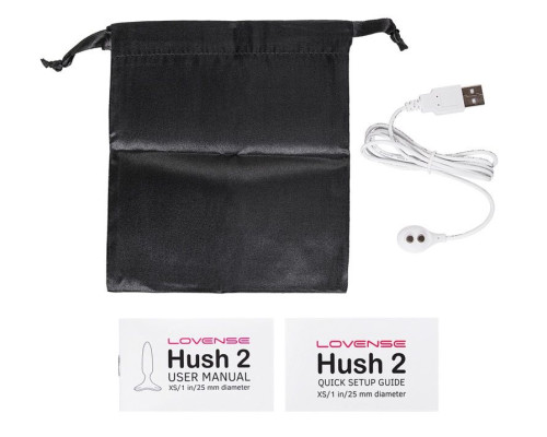 Черная анальная вибропробка HUSH 2 Size S - 12,1 см.