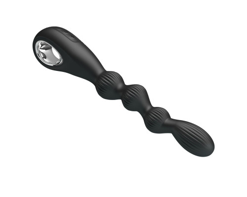 Черный анальный вибратор Federer - 22,2 см.