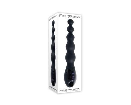 Черный анальный вибростимулятор Backdoor Baton - 24,1 см.
