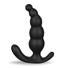 Черный анальный вибромассажер Dipper-RCT - 14,8 см.