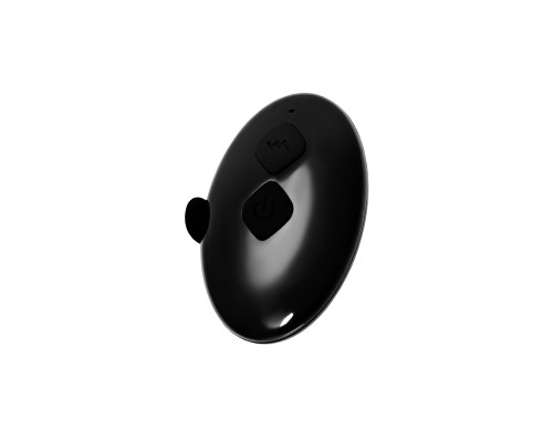 Черная анальная вибровтулка Tucana с ротацией и управлением через приложение - 12 см.