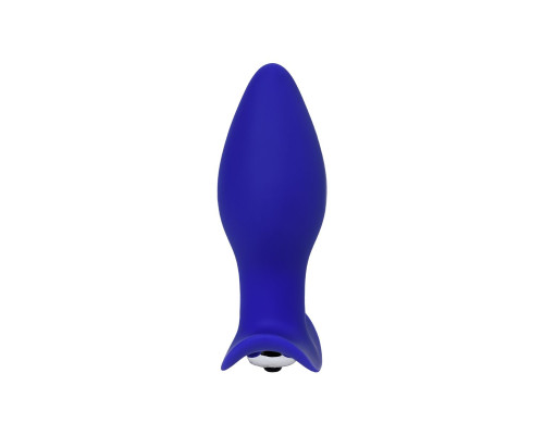 Синяя анальная вибровтулка Fancy - 10,7 см.