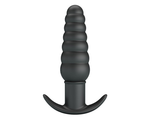 Черный анальный вибростимулятор Aeolis - 11 см.