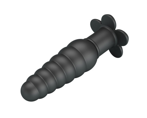 Черный анальный вибростимулятор Imron - 11 см.