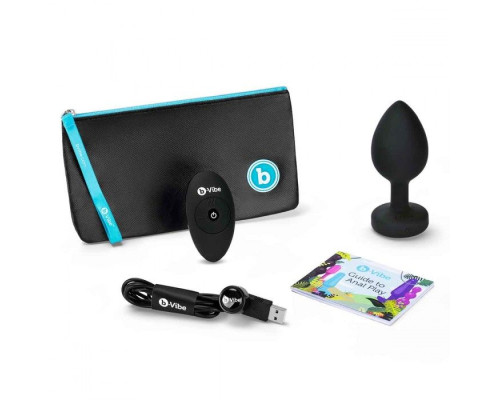 Черная вибропробка Vibrating Jewel Plug XXL - 12 см.