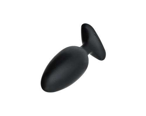 Черная анальная втулка LOVENSE Hush 2 (M) - 13,5 см.