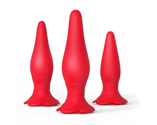 Набор Frenzier из 3 анальных пробок и вибропули с пультом ДУ