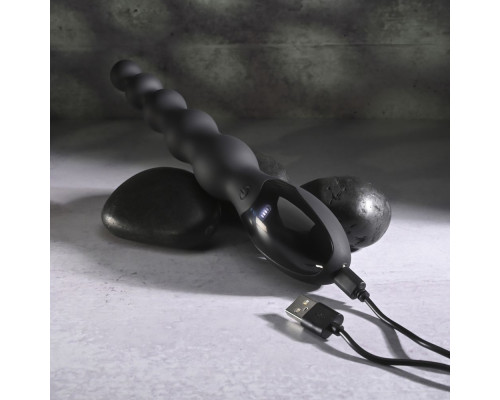 Черный анальный вибростимулятор Backdoor Baton - 24,1 см.