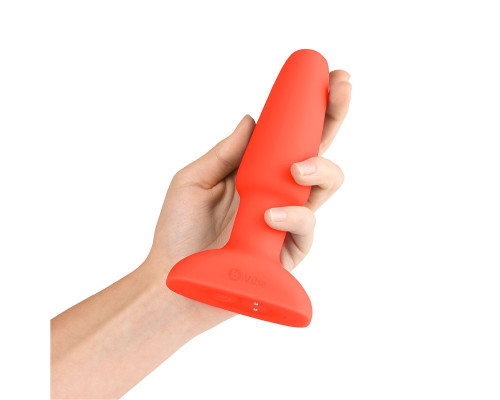 Оранжевая анальная пробка с эффектом римминга Rimming Plug - 15 см.