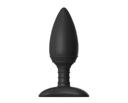 Чёрная вибровтулка NEXUS ACE MEDIUM с дистанционным управлением - 12 см.