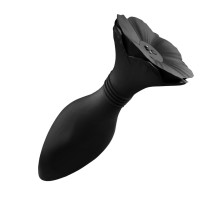 Черный анальный вибромассажер Morning Glory RСT - 12,8 см.