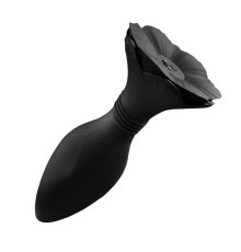 Черный анальный вибромассажер Morning Glory RСT - 12,8 см.