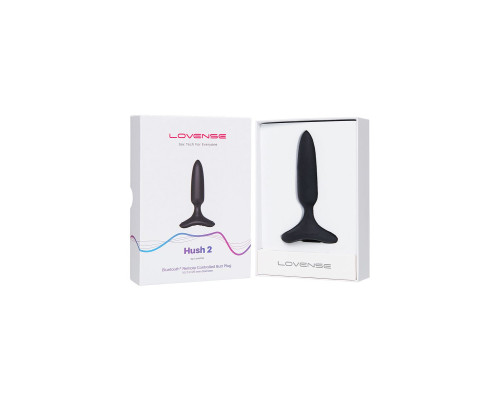 Черная анальная втулка Hush 2 (XS) - 12,1 см.