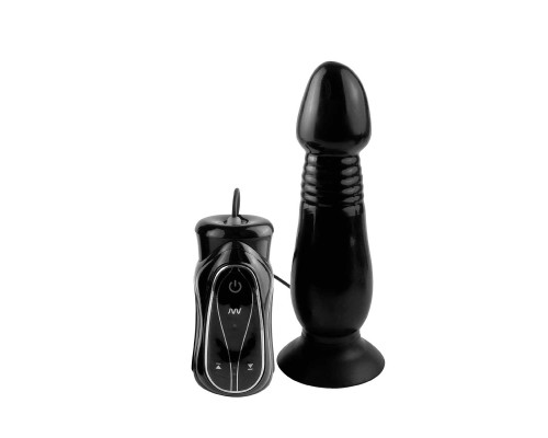 Анальный вибростимулятор фаллической формы Vibrating Thruster - 16 см.