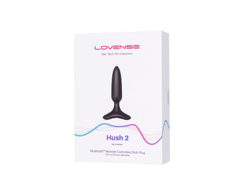 Черная анальная втулка Hush 2 (XS) - 12,1 см.