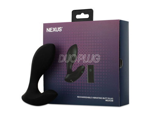 Черная анальная вибровтулка Nexus Duo Plug Medium