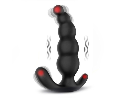 Черный анальный вибромассажер Dipper-RCT - 14,8 см.
